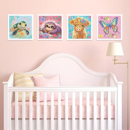6 Pack Diamond Art Kits for Kids Teens, Diamond Painting for Kids 6X6 Inch - color: DPKK-3