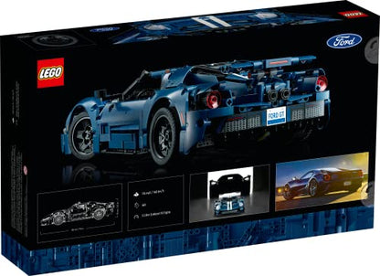 LEGO Technic 2022 Ford GT Building Set for Adults - Collectible Kit W/Authentic Features, Ages 18+ - 1:12 Scale - Gifts for Men & Women - Display as Bedroom or Home Decor - 42154
