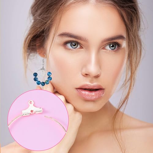 Pndeyo 169pcs Hypoallergenic Earring Beading Hoop Kits, Gold & Silver 15 Styles, Metal Round Hoop, Open Earring Wire Ring, for Jewelry Making, Easy to Match and Wear - color: Round & Teardrop-169pcs-Gold & Silver