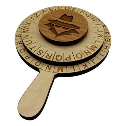 The Detective's Spy Glass Decoder Ring - Escape Room Style Cipher Wheel - size: Detective Spy Glass