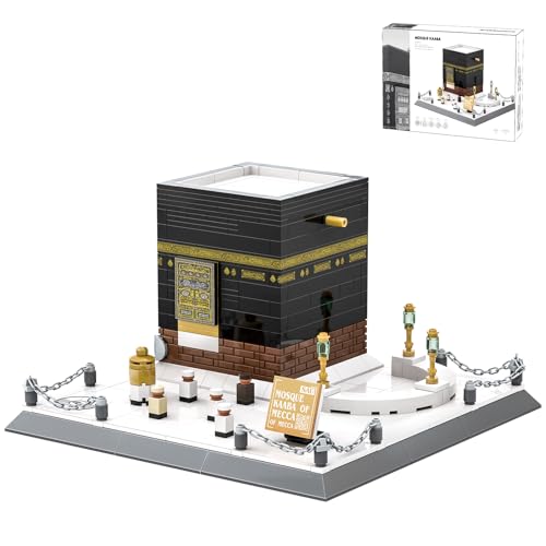CAXIMSY Islamic Mosque Kaaba Architectural Model Building Block Sets Muslim Bricks Toy Hajj Kit Eid Gifts for Adult 446 Pieces - color: Mosque Kaaba Architecture