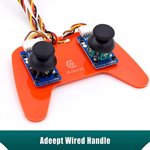 Adeept 5-DOF Robotic Arm Kit, Programmable DIY Coding STEM Kits for RPi - color: Orange