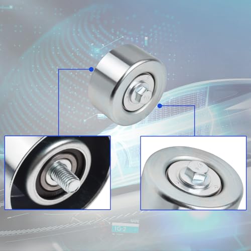 Drive Belt Tensioner Pulley for Toyota FJ Cruiser Highlander RAV4 Sienna Venza Lexus GS is ES RX RC, Serpentine Belt Pulley Only, Replace 16620-31031 16620-31051 0187-GSU45