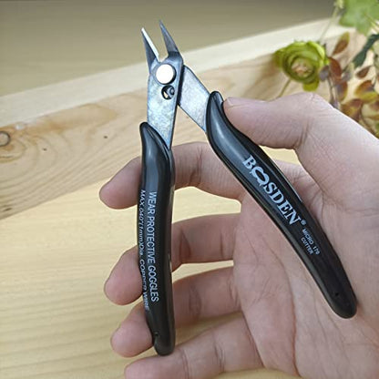 BOOSDEN 10 Pack Small Micro Wire Cutters Flush Cutter Pliers 5-Inch - color: Micro - 10 Pack