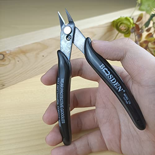 BOOSDEN 10 Pack Small Micro Wire Cutters Flush Cutter Pliers 5-Inch - color: Micro - 10 Pack