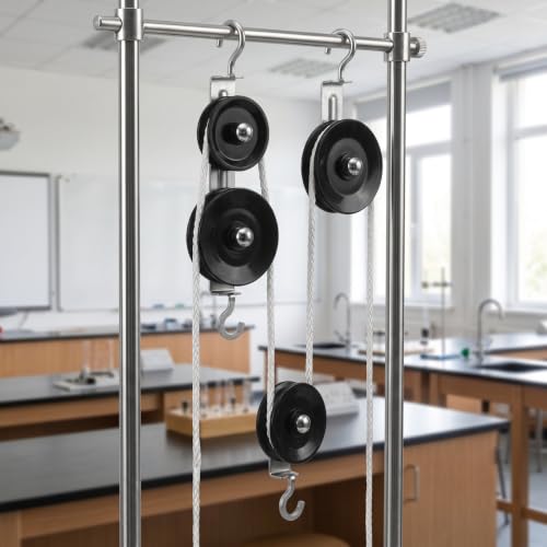 Metal Pulley Set for Physics Experiments