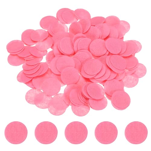 PATIKIL Round Felt Circles for Crafts 20mm/0.79" Pre Cut 200Pcs - color: Pink, size: 20mm