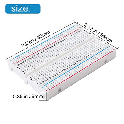 breadboard Set Prototype Board 2Pcs 400 Point and 2Pcs 830 Point Solderless Board Kit (Pack of 3) - size: 2x830+2x400 (Pack of 3)