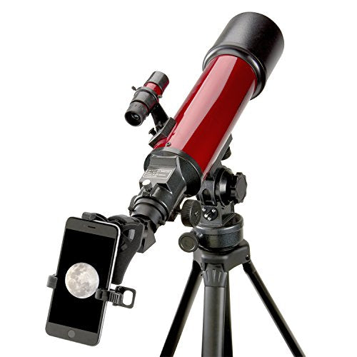 Carson Red Planet Series 25-56x80mm Refractor Telescope with Universal Smartphone Digiscoping Adapter (RP-200SP),Medium - style: Telescope + Adapter