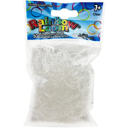 Rainbow Loom Jelly Rubber Plastic Bands, Clear - color: Clear
