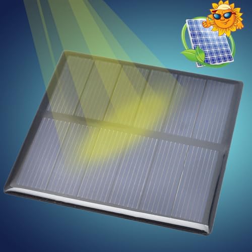 10pcs 3V 210mA Mini Solar Panel Epoxy Polycrystalline Solar Cell Panel 70mm x 70mm/2.76" x 2.76" for Solars Power Cells DIY Solar Materials Photovoltaic Cells Solar DIY System Kits