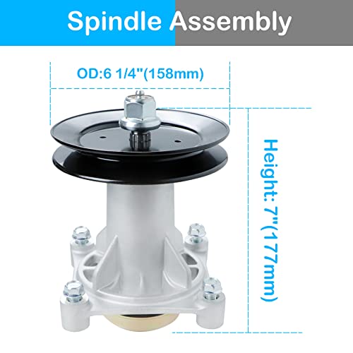 187292 Spindle Assembly for AYP 42" 46" 48" 54" Deck YTH22V46 YTH18K46 - size: 2 Spindles + 2 pulley