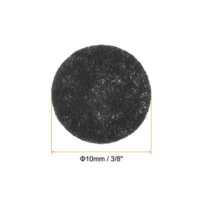 HARFINGTON 300pcs Round Felt Circles, 10mm 3/8" Pre Cut Felt Craft Pads Non-Woven Mini Felt Fabric Circles for DIY Sewing Handcraft Cut Projects Craft Finishing, Black - color: Black, size: 10mm