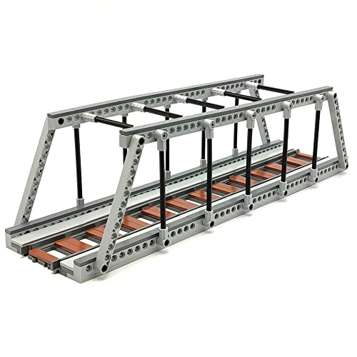 Classic Train Building Bridge City Passenger Express Train Tracks Toys Accessories Railroad Construction Building Block Compatible with Major Brand (Train Bridge) - style: Train Bridge