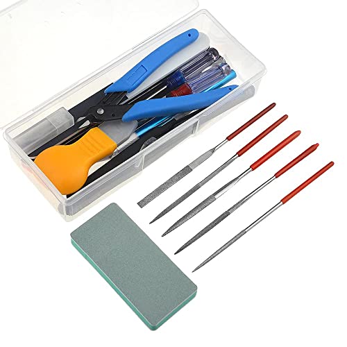 24Pcs Gundam Model Tools Kit Hobby Building Tools Modeler Basic Tools Craft Set for Car Model Building Repairing and Fixing - size: 24P