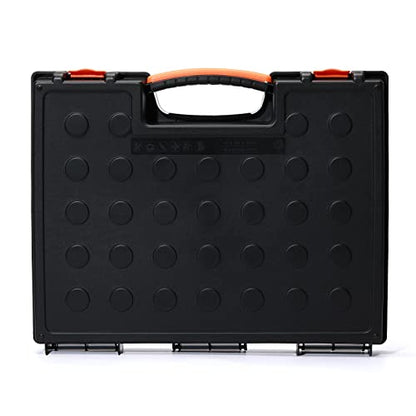 EMENTOL 2PCS Multi-Purpose Portable Organizer Box Set with 44-Removable Compartments, 2 Pieces Professional Boxes with Dimension 16.2"L*13"W*2.3"H - size: 2 PCS
