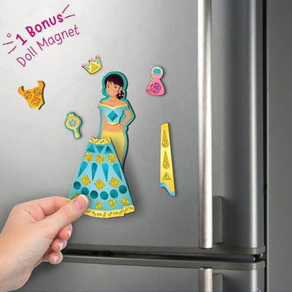 Imagimake DIY Magnetic Dress-Up - Indian Princess, 30 Magnetic Dresses - style: Indian Princess
