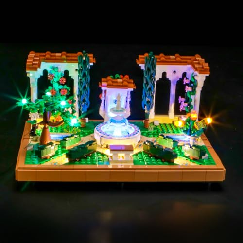 LED Lighting Compatible with Lego Fountain Garden 10359, Light Kit Compatible with Lego 10359 Fountain Garden, NOT Included The Model Set (Standard Version)