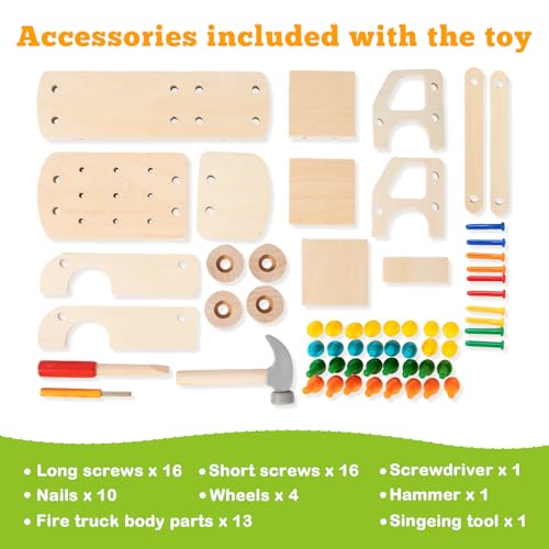 Adena Montessori Real Wood Screwdriver Board Set for 3+