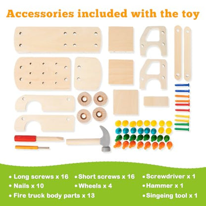 Adena Montessori Real Wood Screwdriver Board Set for 3+