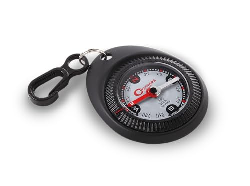 Coghlan's Compass – for Hiking, Camping, Survival & Orienteering – Map, Deluxe Map, Lensatic, Liquid-Filled, Pocket, Wrist, Trail, Carabiner, Pin-On & LED Navigation Tools - size: Trail Compass – 7.87"