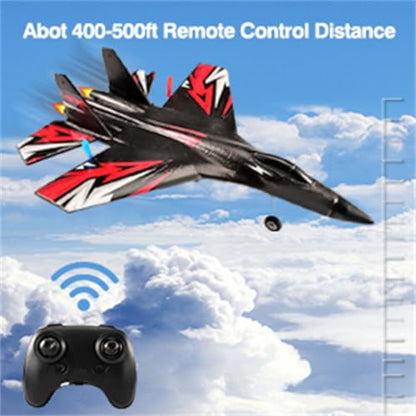 SU27 RC Fighter 6-Axis Gyro RTF Upgraded Plane 2 Batteries - color: Black Su27