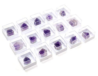HQRP 45 Carat Purple Amethyst Point in Box Natural Sparkling Quartz Crystal Collectible Mineral Gemstone Spesimen - Morocco (1PC) - color: Purple Amethyst