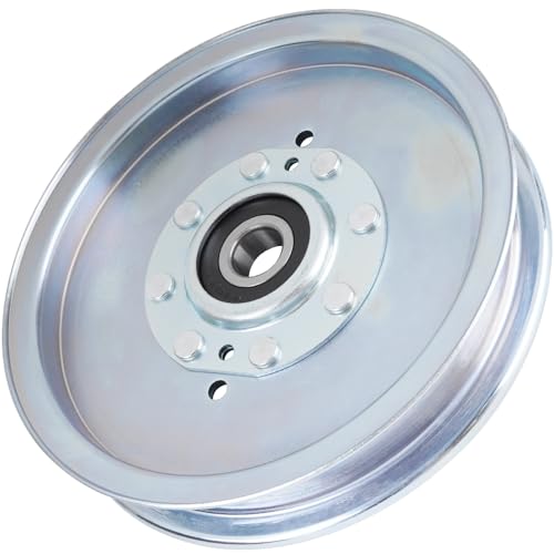 126‑9189 Flat Idler Pulley Compatible with Exmark Lazer Z Radius X S Quest P Pioneer Staris S Replaces 116‑4670 114‑5895 136‑5404 15845 - color: 15845 126-9189 114-5895 116-4670