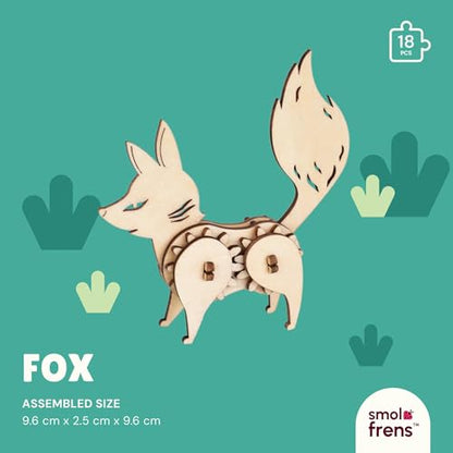 3D Wooden Puzzles for Kids Ages 8+, 5 Pack Animal Puzzles, FSC-Certified Wood, Plastic-Free, STEM Kit for Kids Teens Adults, Wood Craft Model Kit, Individually Wrapped Party Favors - Woodland Frens - color: Woodland Frens