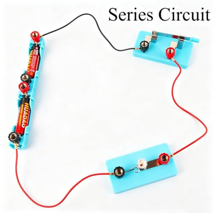 Kids Electric Circuit STEM Experiment Kit, Physics Learning Set for Series & Parallel Circuits, Teaching Supplies for Classroom & Homeschool Students (Pack of 2) - size: 5.7 x 1.25 x 3.38 inches (Pack of 2)