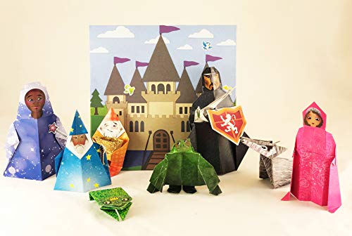 My First Origami Fairy Tales Kit: Paper Models of Knights, Princesses, Dragons, Ogres and More! (includes Folding Sheets, Easy-to-Read Instructions, Story Backdrops, 85 stickers) (Tuttle Specials)