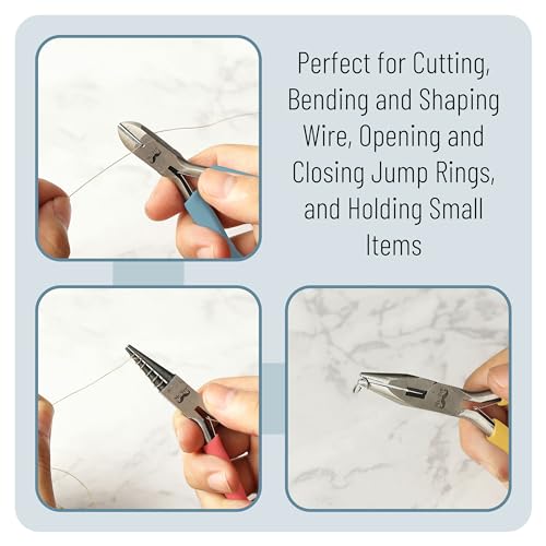 Mr. Pen- Pliers for Jewelry Making, 3 Pack, Chain Nose - color: Multicolor 2