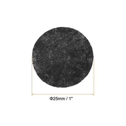 HARFINGTON 300pcs Round Felt Circles, 25mm 1" Pre Cut Felt Craft Pads Non-Woven Mini Felt Fabric Circles for DIY Sewing Handcraft Cut Projects Craft Finishing, Black - color: Black, size: 25mm