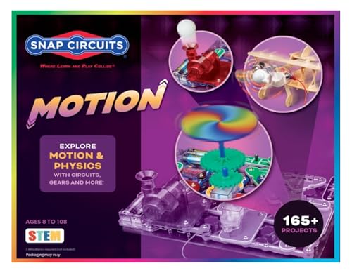 SNAP CIRCUITS Motion STEM Electronics Kit for Kids Ages 8+ - style: Motion