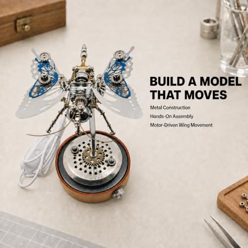 3D Metal Puzzles for Adults, Mechanical Model Building Kit for Home Decor