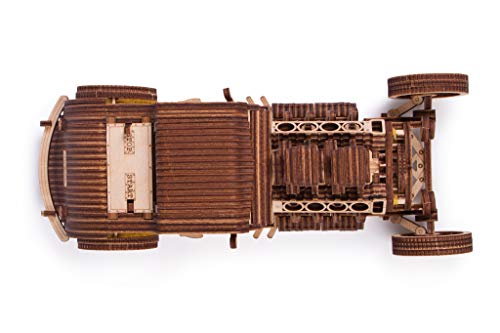 Wood Trick Hot Rod Car 3D Wooden Puzzles for Adults to Build