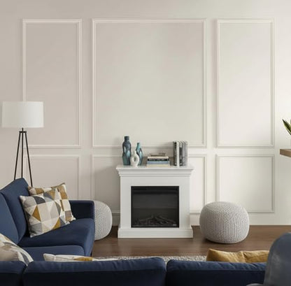Pre-Cut Peel and Stick Wall Molding Kit Wainscoting Trim- Self Adhesive Premade Accent Panel Chair Rail for Interior Moulding Home Decor Accent Wall Set of 6 pcs - 3 Top 3 Bottom, Ready to Assemble - size: (54×24+24×24) x2 + (54×48+24×48)