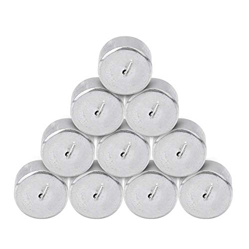 Double Hooked Weight Set, 10 PCS 50g Metal Hanging Hook Weights with Hooks and Ring Lever, Principle Physical Experimental Teaching Tool with a Plastic Box for General Science Physics Laboratory Work