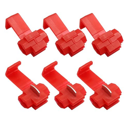 Red Snap Electrical Wire Connectors, 100 Pack