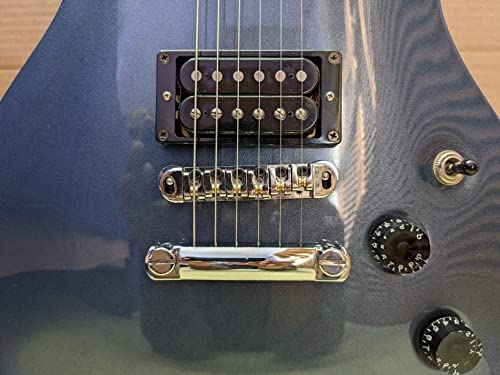 JD.Moon Roller Saddle Bridge ABR-1 Tune-o-matic Bridge Tailpiece Bridge For Les Paul Guitar (Chrome) - color: Chrome