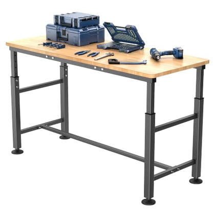 EVERHANGER Workbench for Garage, Adjustable Height Work Table - size: X-Large