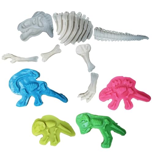 Unleash Creativity with 11 Unique Dinosaur Fossil Molds Dough Toys Dough Accessories Set.Ideal as a Gift for Kids Aged 3-4-8 Years