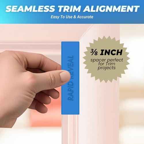 Rapid Reveal - Trim Reveal Tools - 1/8", 3/16", 1/4", 3/8", 1/2", 3/4" - Precision Trim Gauges - Door Reveal Marking Tools - Accurate Jamb Marking - Finish Carpentry DIY - Made in the USA (6 Pack) - size: 1/8-3/4 Inch (6 Pack)