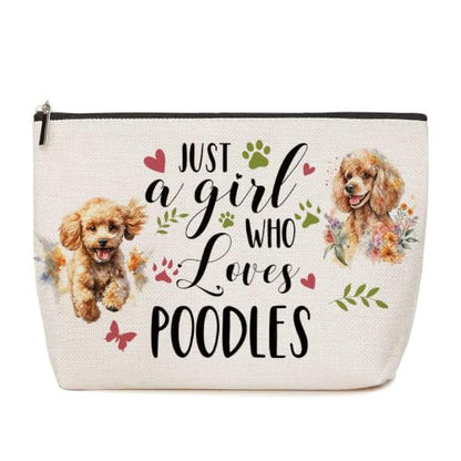Lovdazzles Poodle Gifts for Girls Makeup Bag Funny Animal Cosmetic Bag - color: Multicolor 1771