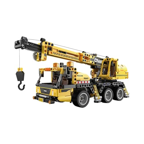 CaDA Mobile Crane Building Set - 658 Pcs Construction Vehicle Model Kit