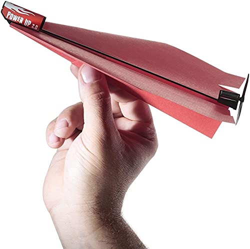 POWERUP 2.0 Kit – Paper Airplane Conversion Kit + 12 Templates (2 Waterproof) for Fun and Educational Flights