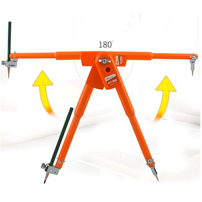 Professional Woodworking Compass Pencil Marking Compass Circle Maker Scriber for Geometry (Medium) - style: Medium