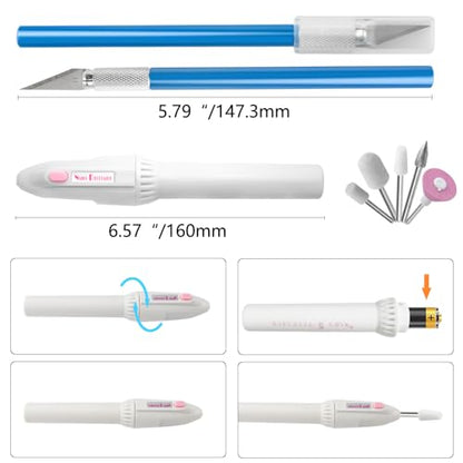 24PCS Modeler Basic Tools Craft Set Gundam Model Tools Kit with Plastic Box for Model Assemble Car Model Building Repairing and Fixing DIY Craft Kit