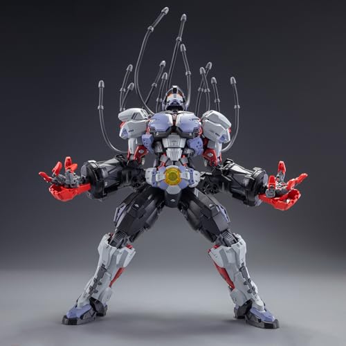 Pipigirl 1:10 Plastic Assembly Action Figures Kits, Boxer Baki and Sparring Robot, 8.2 in Mecha Model, Easy to Assemble - color: Baki