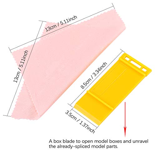 Keadic 24Pcs Modeler Basic Tools Craft Set Hobby Building Tools Kit with Model Tools Kit with a Plastic Case for Professional Model Building